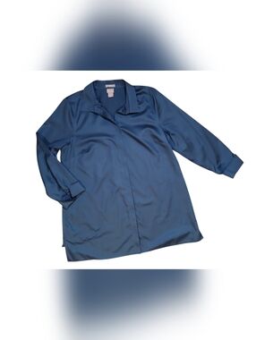 Chicos Tunic Length No Iron Shirt W Pockets